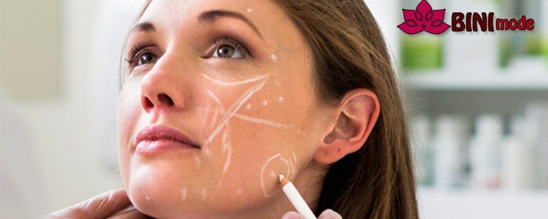 نواحی مناسب صورت برای تزریق ژل