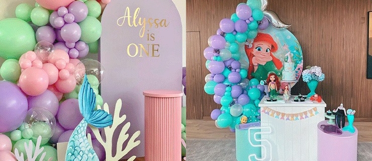 ایده تزیین تم تولد پری دریایی