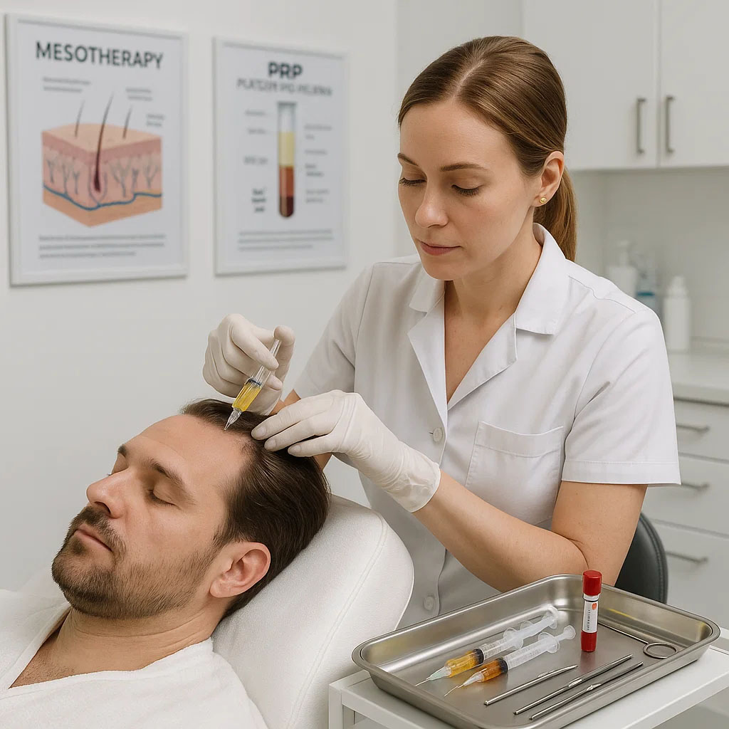 مزوتراپی مو و PRP