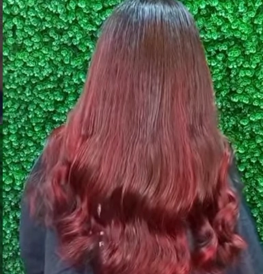نمونه کار رنگ مو